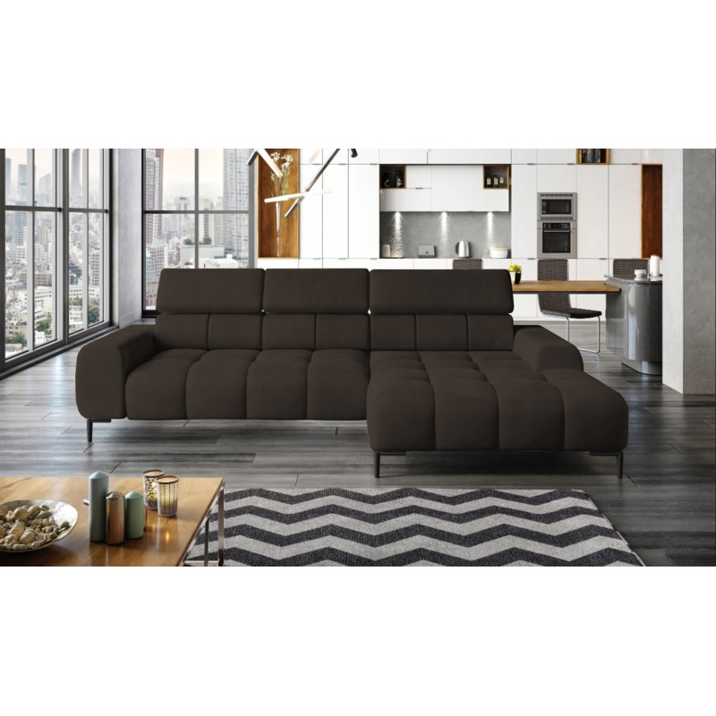 Narożnik PLAZA Mini Prawostronny w tkaninie Salvador 04 WERSAL