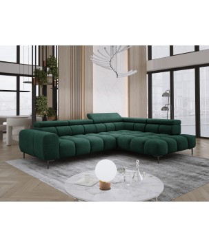 Narożnik PLAZA L Prawostronny w tkaninie CLOUD 39 WERSAL