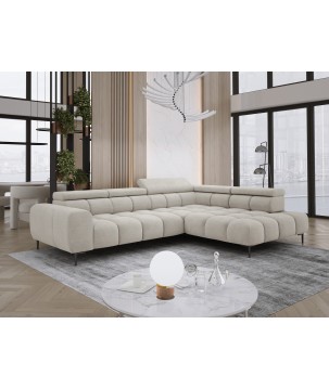 Narożnik PLAZA L Prawostronny w tkaninie CLOUD 03 WERSAL