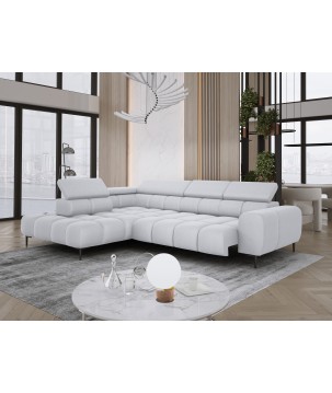 Narożnik PLAZA L Lewostronny w tkaninie SOLAR 80 WERSAL