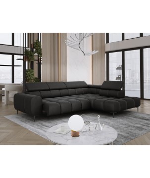 Narożnik PLAZA L Prawostronny w tkaninie Promocyjnej SOLAR 99 WERSAL