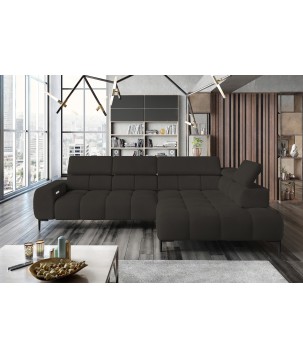 Narożnik PLAZA L Prawostronny w tkaninie Solar 28 WERSAL