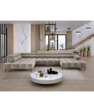 Narożnik PLAZA XL Lewostronny Tkanina EDEN 04 WERSAL