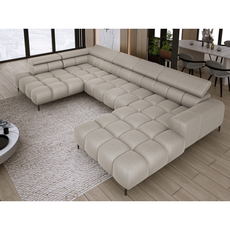 Narożnik PLAZA XL Lewostronny Tkanina SOLAR 16 WERSAL