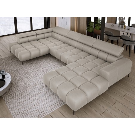 Narożnik PLAZA XL Lewostronny Tkanina SOLAR 16 WERSAL