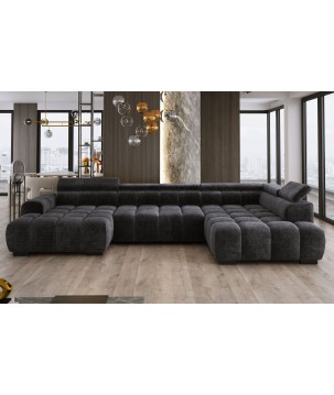 Narożnik BULL XL Prawostronny z elektryczną funkcją regulacji tkanina Eden 21 WERSAL