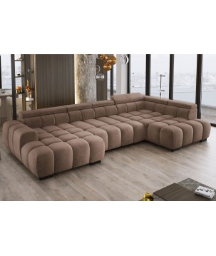 Narożnik BULL XL Prawostronny z elektryczną funkcją regulacji tkanina Salvador 03 WERSAL