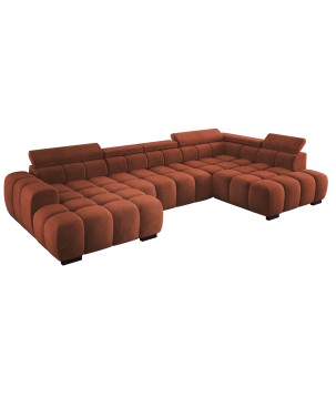 Narożnik BULL XL Prawostronny z elektryczną funkcją regulacji tkanina Salvador 07 WERSAL