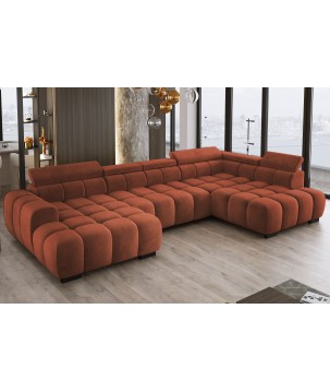 Narożnik BULL XL Prawostronny z elektryczną funkcją regulacji tkanina Salvador 07 WERSAL