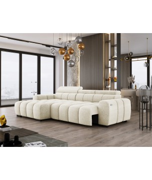 Narożnik BULL S - OMBO MINI Lewostronny z Elektryczną Regulacją EDEN 01