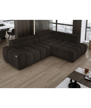 Narożnik BULL L Prawostronny z Elektryczną Regulacją SALVADOR 04 WERSAL