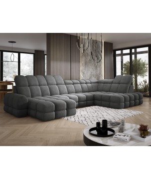 Narożnik TOLLO XL Prawostronny Elektryczna regulacja Tkanina ANTHOLOGY 18 WERSAL