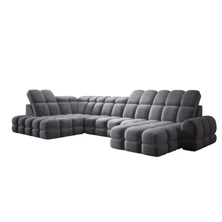 Narożnik TOLLO XL Lewostronny Elektryczna regulacja Tkanina SALVADOR 15 WERSAL