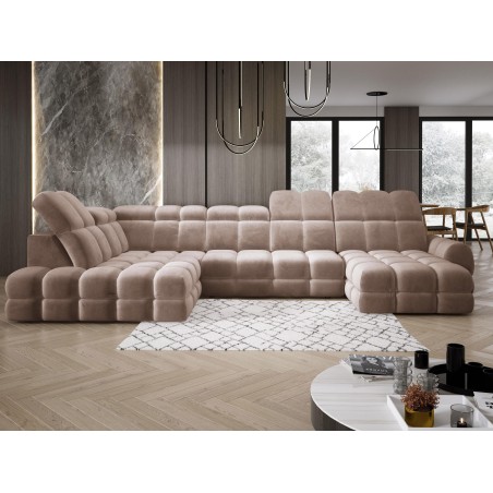 Narożnik TOLLO XL Lewostronny Elektryczna regulacja Tkanina SALVADOR 03 WERSAL