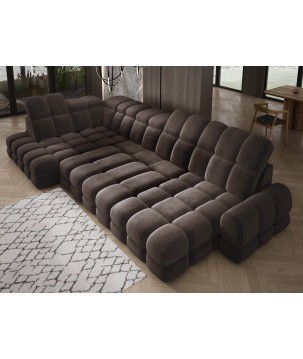 Narożnik TOLLO XL Lewostronny Elektryczna regulacja Tkanina SALVADOR 04 WERSAL