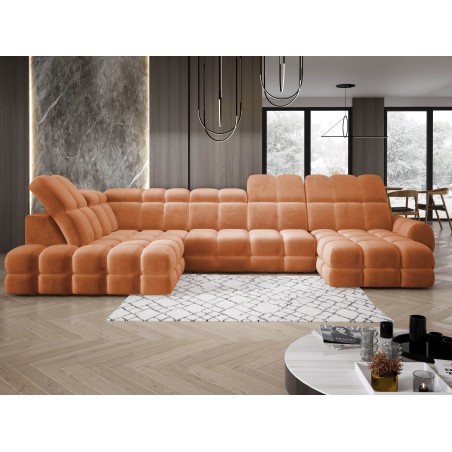 Narożnik TOLLO XL Lewostronny Elektryczna regulacja Tkanina SALVADOR 08 WERSAL