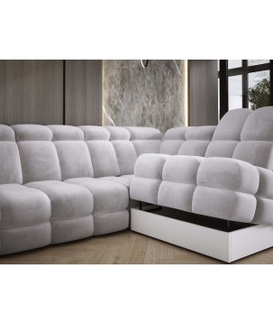 Narożnik TOLLO XL Lewostronny Elektryczna regulacja Tkanina SALVADOR 13 WERSAL