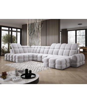 Narożnik TOLLO XL Lewostronny Elektryczna regulacja Tkanina SALVADOR 13 WERSAL