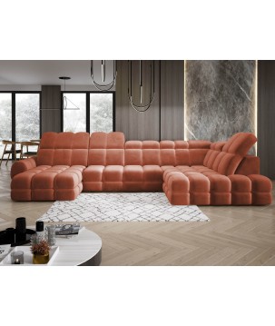 Narożnik TOLLO XL Prawostronny Elektryczna regulacja Tkanina SALVADOR 07 WERSAL