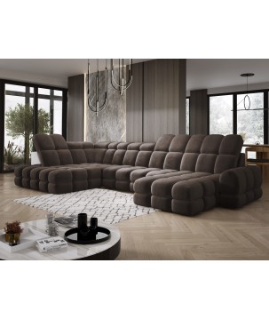 Narożnik TOLLO XL Lewostronny Elektryczna regulacja Tkanina SALVADOR 04 WERSAL