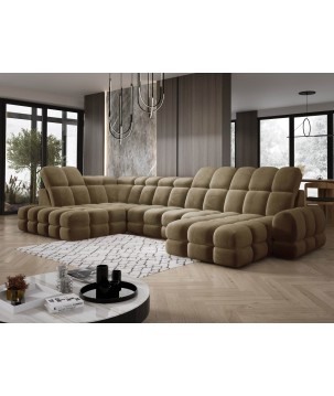 Narożnik TOLLO XL Lewostronny Elektryczna regulacja Tkanina SALVADOR 10 WERSAL