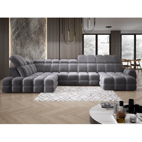 Narożnik TOLLO XL Lewostronny Elektryczna regulacja Tkanina SALVADOR 15 WERSAL