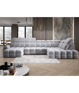 Narożnik TOLLO XL Prawostronny Elektryczna regulacja Tkanina SALVADOR 14 WERSAL