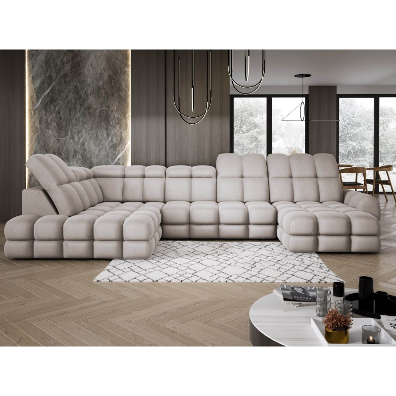 Narożnik TOLLO XL Lewostronny Elektryczna regulacja Tkanina SOLAR 16 WERSAL