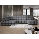 Narożnik TOLLO XL Lewostronny Elektryczna regulacja Tkanina SOLAR 96 WERSAL