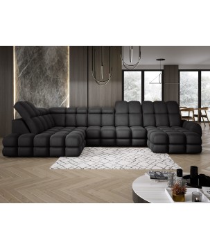 Narożnik TOLLO XL Lewostronny Elektryczna regulacja Tkanina SOLAR 99 WERSAL