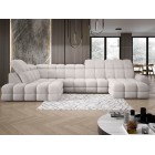 Narożnik TOLLO XL z elektryczną regulacją siedziska Lewostronny w tkaninie promocyjnej BUBBLE 03 WERSAL