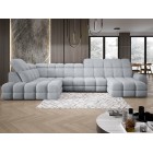 Narożnik TOLLO XL z elektryczną regulacją siedziska Lewostronny w tkaninie promocyjnej BUBBLE 06 WERSAL