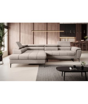 Narożnik DENVER L Lewostronny z funkcją spania Lewostronny w ktaninie SERENO 682 WERSAL