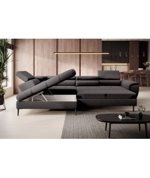 Narożnik DENVER L Lewostronny z funkcją spania Lewostronny w ktaninie SERENO 686 WERSAL