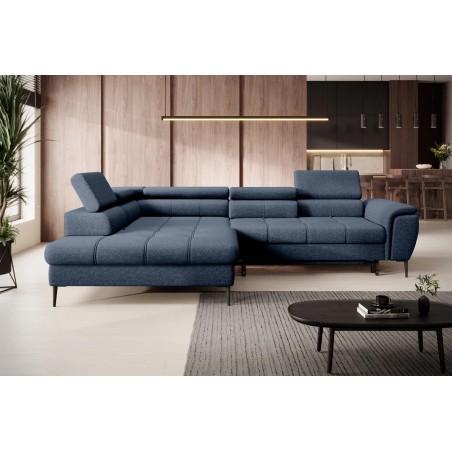 Narożnik DENVER L Lewostronny z funkcją spania Lewostronny w ktaninie SERENO 691 WERSAL