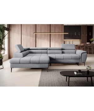 Narożnik DENVER L Lewostronny z funkcją spania Lewostronny w ktaninie SERENO 693 WERSAL