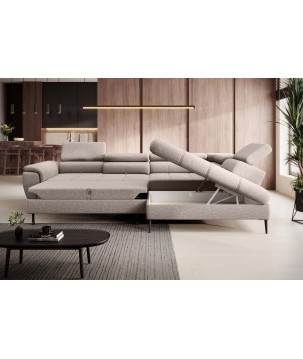 Narożnik DENVER L Prawostronny z funkcją spania Prawostronny w ktaninie SERENO 682 WERSAL