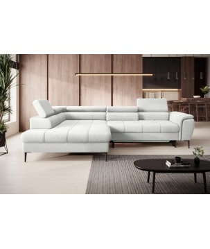 Narożnik DENVER L Lewostronny z funkcją spania Lewostronny w ktaninie SERENO 681 WERSAL