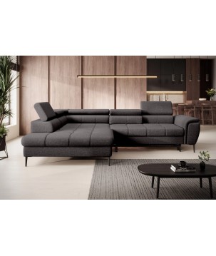 Narożnik DENVER L Lewostronny z funkcją spania Lewostronny w ktaninie SERENO 686 WERSAL