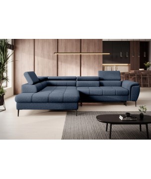 Narożnik DENVER L Lewostronny z funkcją spania Lewostronny w ktaninie SERENO 691 WERSAL