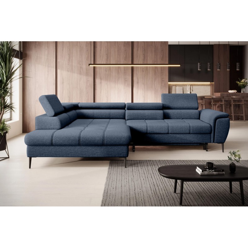 Narożnik DENVER L Lewostronny z funkcją spania Lewostronny w ktaninie SERENO 691 WERSAL