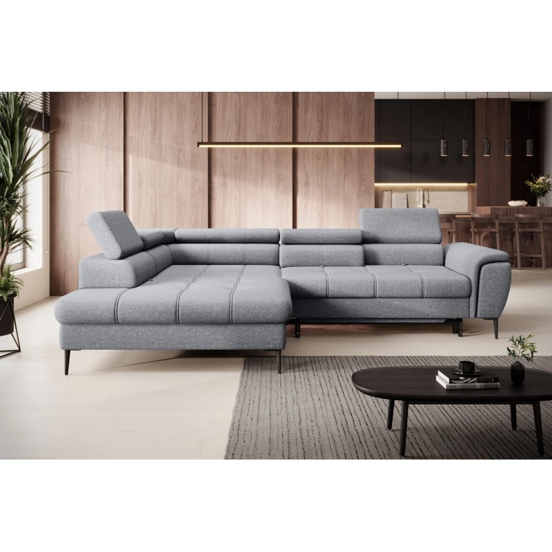 Narożnik DENVER L Lewostronny z funkcją spania Lewostronny w ktaninie SERENO 693 WERSAL