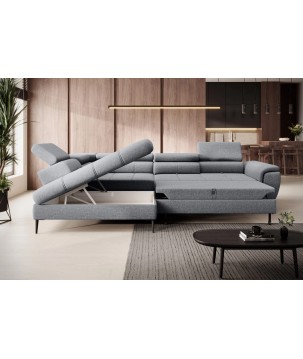 Narożnik DENVER L Lewostronny z funkcją spania Lewostronny w ktaninie SERENO 693 WERSAL