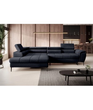 Narożnik DENVER L Lewostronny z funkcją spania Lewostronny w ktaninie SERENO 696 WERSAL