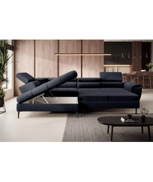 Narożnik DENVER L Lewostronny z funkcją spania Lewostronny w ktaninie SERENO 696 WERSAL