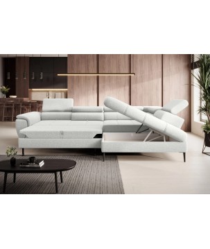 Narożnik DENVER L Prawostronny z funkcją spania Prawostronny w ktaninie SERENO 681 WERSAL