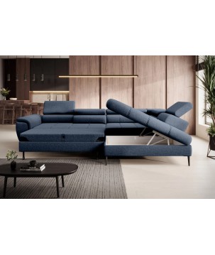 Narożnik DENVER L Prawostronny z funkcją spania Prawostronny w ktaninie SERENO 691 WERSAL