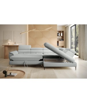 Narożnik EMPOLI L Prawostronny z funkcją spania Prawostronny w ktaninie ARAGON 80 WERSAL