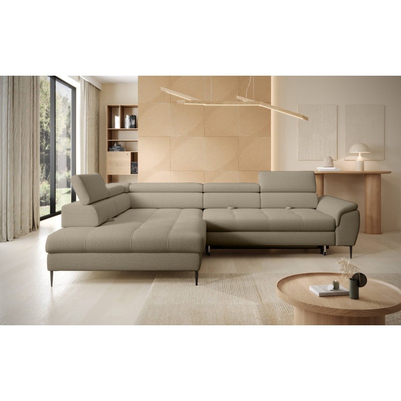 Narożnik EMPOLI L Lewostronny z funkcją spania Lewostronny w ktaninie ARAGON 20 WERSAL