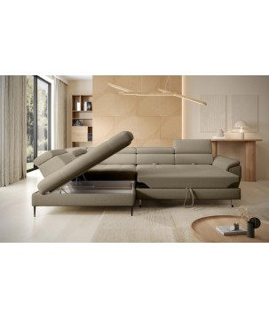 Narożnik EMPOLI L Lewostronny z funkcją spania Lewostronny w ktaninie ARAGON 20 WERSAL